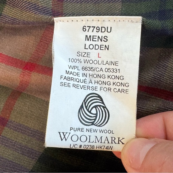 Men’s Large Woolrich Ducks Unlimited Olive Green Ribbed Full Zip Vest 100% Wool - Picture 13 of 14